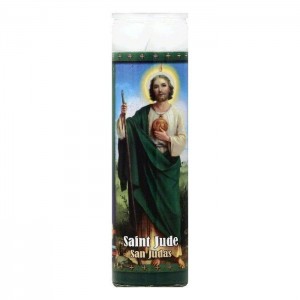St Jude Candle Candle, Saint Jude, 8.2 Inch   